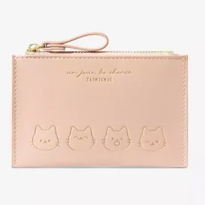 کیف پول کوچک زیپی طرح گربه دخترانه TAOMICMIC Y8960 Cartoon Mini Purse Zipper Ladies Card Bag