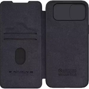 کیف کلاسوری آیفون 15 نیلکین Nillkin Apple iPhone 15 Qin Pro leather case
