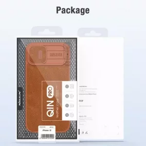 کیف کلاسوری آیفون 15 نیلکین Nillkin Apple iPhone 15 Qin Pro leather case