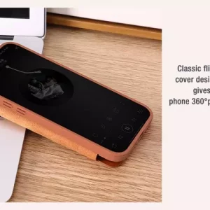 کیف کلاسوری آیفون 15 نیلکین Nillkin Apple iPhone 15 Qin Pro leather case