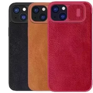 کیف کلاسوری آیفون 15 نیلکین Nillkin Apple iPhone 15 Qin Pro leather case
