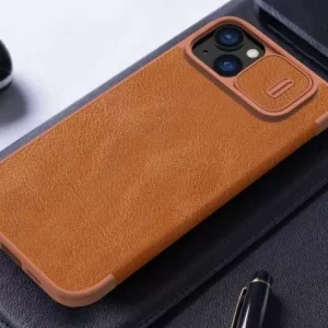 کیف کلاسوری آیفون 15 نیلکین Nillkin Apple iPhone 15 Qin Pro leather case