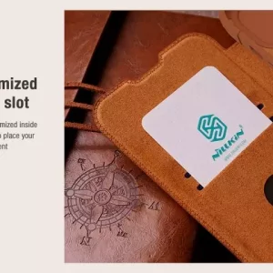 کیف کلاسوری آیفون 15 نیلکین Nillkin Apple iPhone 15 Qin Pro leather case