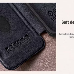 کیف کلاسوری آیفون 15 نیلکین Nillkin Apple iPhone 15 Qin Pro leather case