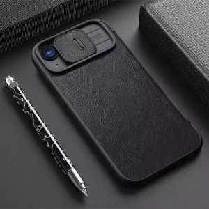کیف کلاسوری آیفون 15 نیلکین Nillkin Apple iPhone 15 Qin Pro leather case