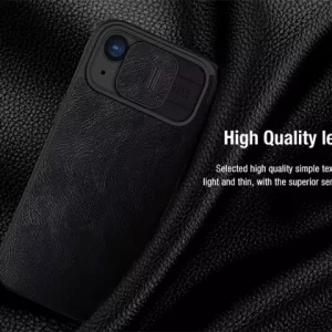 کیف کلاسوری آیفون 15 نیلکین Nillkin Apple iPhone 15 Qin Pro leather case