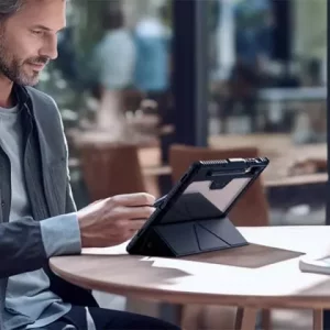 کیف محافظ بامپردار تبلت سامسونگ اس 9 پلاس نیلکین Nillkin Bumper Leather cover case Pro Multi-angle folding style Samsung Galaxy Tab S9 Plus