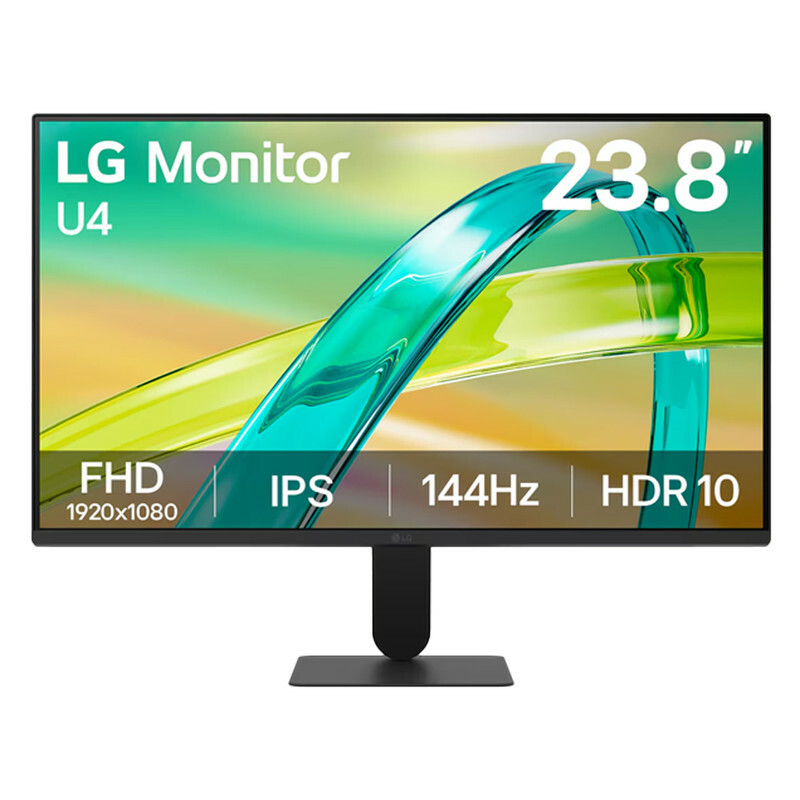 مانیتور 24 اینچ ال جی مدل 24U411B-B با وضوح Full HD، پنل IPS و نرخ به‌روزرسانی 144 هرتز