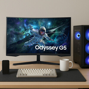 مانیتور 27 اینچ سامسونگ مدل Odyssey G5 G55C LS27CG552