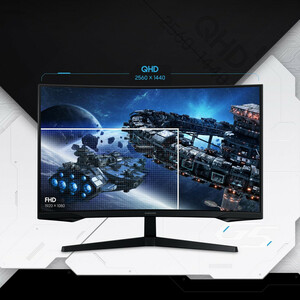 مانیتور 27 اینچ سامسونگ مدل Odyssey G5 G55C LS27CG552