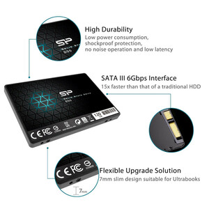 اس اس دی اینترنال سیلیکون پاور مدل Slim S55 ظرفیت 120 گیگابایت