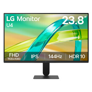 مانیتور 24 اینچ ال جی مدل 24U411B-B با وضوح Full HD، پنل IPS و نرخ به‌روزرسانی 144 هرتز