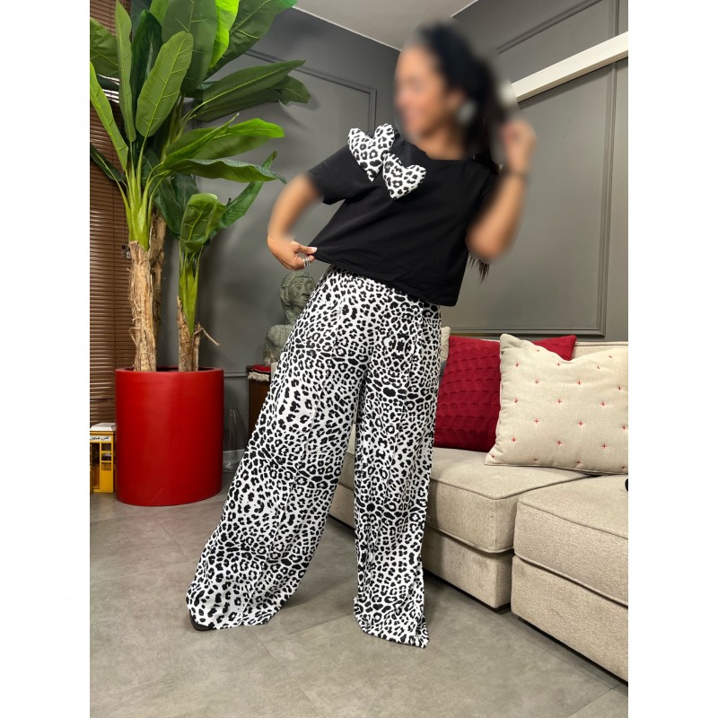 شلوار اکیو پلنگی خالدار