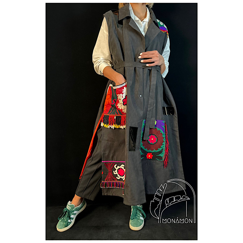 جليقه شمس بانو بهاره /پاييزه كمر دار