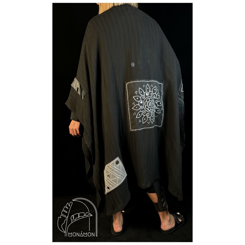 مانتو پريشاه مشكي كار دست