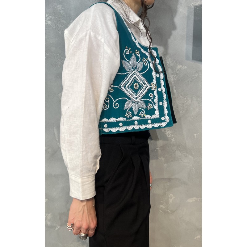 جليقه برفى فيروزه اى