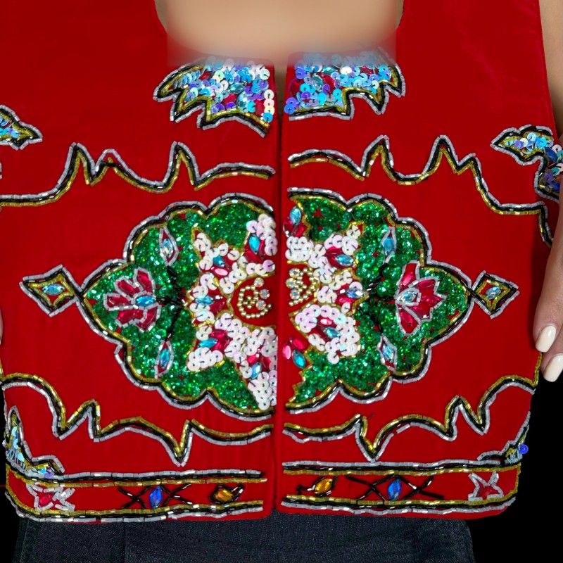 جليقه فرشي قرمز