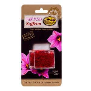 زعفران سرگل 2 گرم قوطی کریستال کارت اصالت