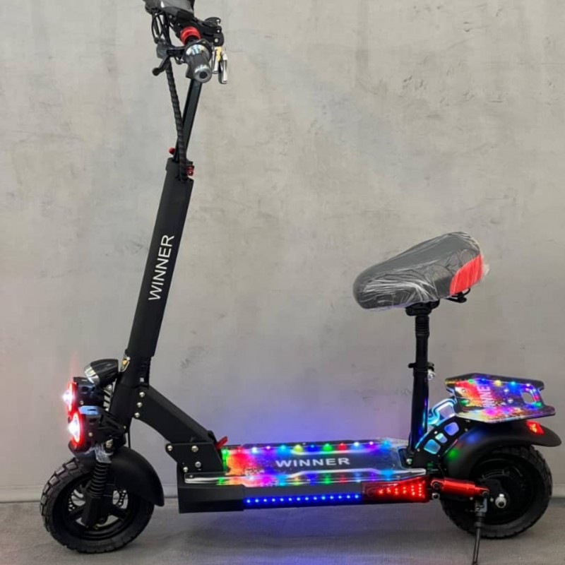 اسکوتر برقی دونفره تاشو وینر اسکای winner sky مدل E28 pro 2024 موتور براشلس