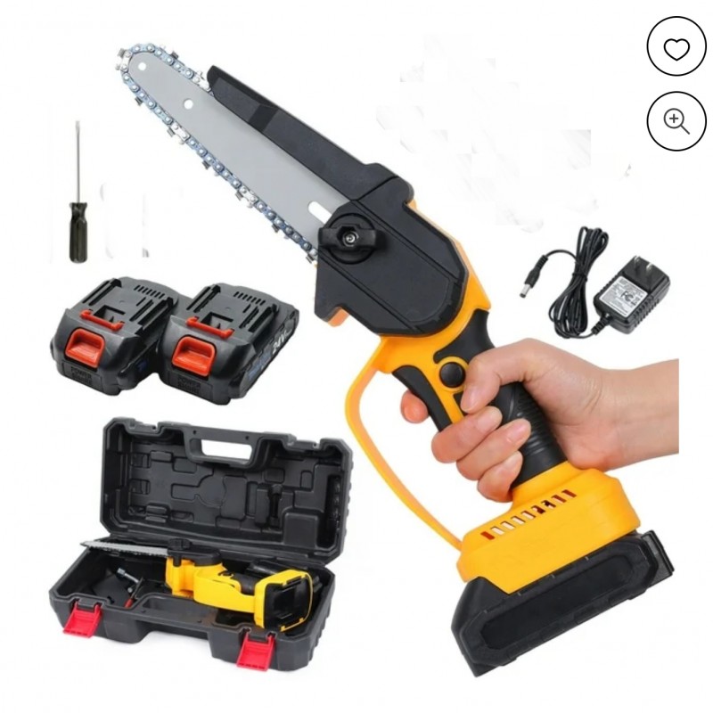 اره برقی شارژی قدرتی دو باتری و دستکش و عینک محافظ شرکت کایان زارا Saw KayanZara