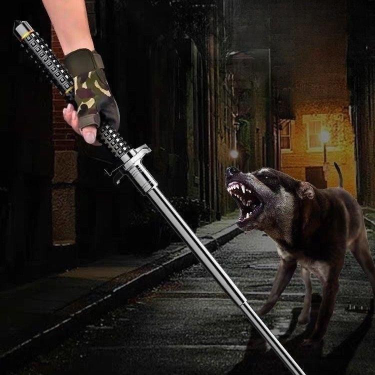 باتوم و عصای کوهنوردی سامورایی حفاظت فیزیکی 33 اینچ جمع شونده ضامن دار شرکت کایان زارا kayanzara