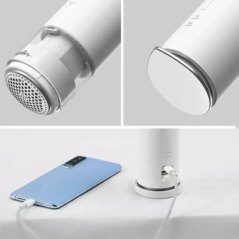 اتو مسافرتی  دستی بی سیم 3 در 1 برای لباس با پرز زدا و ریش تراش پارچه - پاوربانک 8000 میلی آمپر ساعتی، بی سیم، سبک و قابل حمل