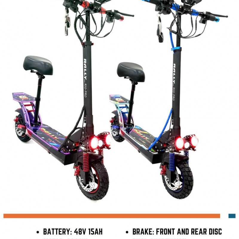 اسکوتر برقی دونفره کایان زارا رالی مانیتور بزرگ 2025 تاشو Skooter rally kayanzara