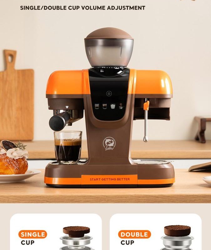 اسپرسو ساز خانگی نیمه اتوماتیک آیکافیلاس مدل ME2603