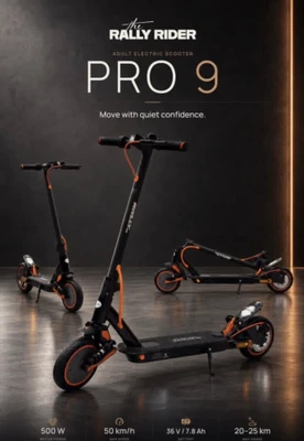 اسکوتر برقی رالی کمک جلو عقب مدل 9 pro