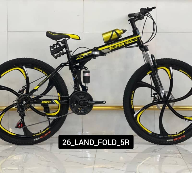 دوچرخه تاشو توریستی 26 سوپر گلد درجه ۳