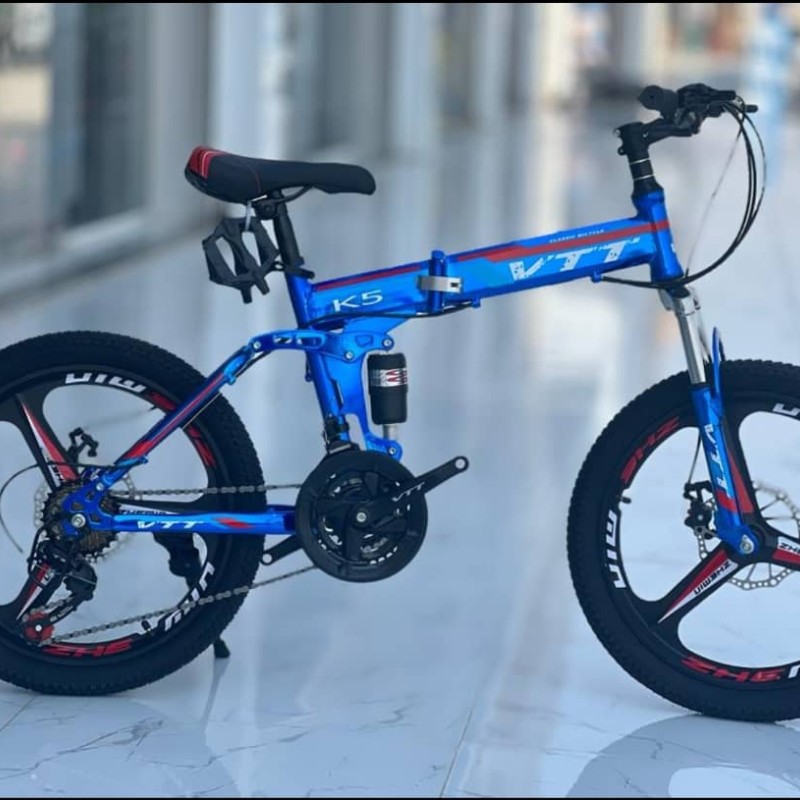 دوچرخه 20 تاشو اسپرت وی تی تی رنگ شیشه ای جدید