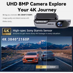 دوربین ثبت وقایع خودرو 4K Ultra HD  سنسور دار