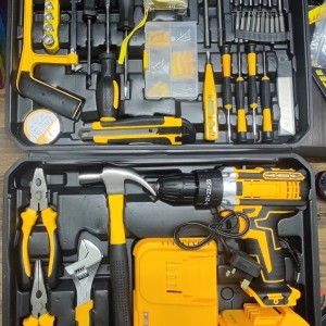 ست دریل و پیچ گوشتی شارژی و ابزار کار کامل کایان زارا KayanZara