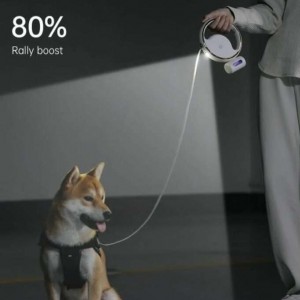 بند نگهدارنده (لیش) سگ چراغ قوه دار ۳ متری PET