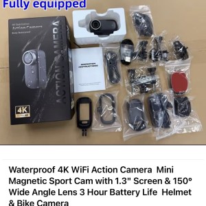 دوربین اکشن Action camera 4K Stabilization با کیس غواصی فول کیت