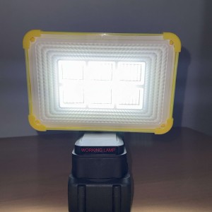 چراغ پروژکتور کمپ ۶ سلولی شارژی باتری حسابی working lamp