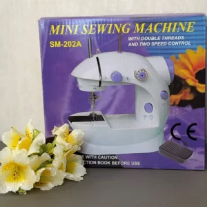 چرخ خیاطی مینی مدل SM_202A با لیبل اورجینال لیزری