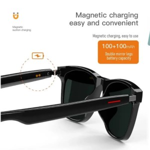 عینک هوشمند بلوتوثی Smart Glasses E10 With Headset Bluetooth