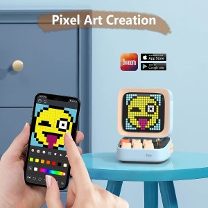 اسپیکر بلوتوث Pixel Art چند منظوره Divoom میکروفون دار ال ای دی دار