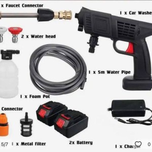 کارواش شارژی « دو باتری» سه حالته سم پاش کف پاش مدل 48vf2