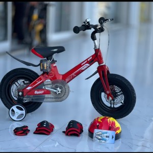 دوچرخه 12 منیزیمی فوق سبک لاکچری گلد کایان بایک همراه با لوازم ایمنی