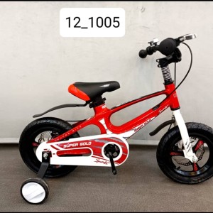 دوچرخه 12 منیزیمی فوق سبک لاکچری گلد کایان بایک همراه با لوازم ایمنی