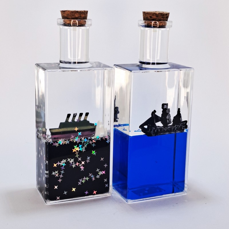 دکوری کشتی معلق طرح بطری غرق نشو