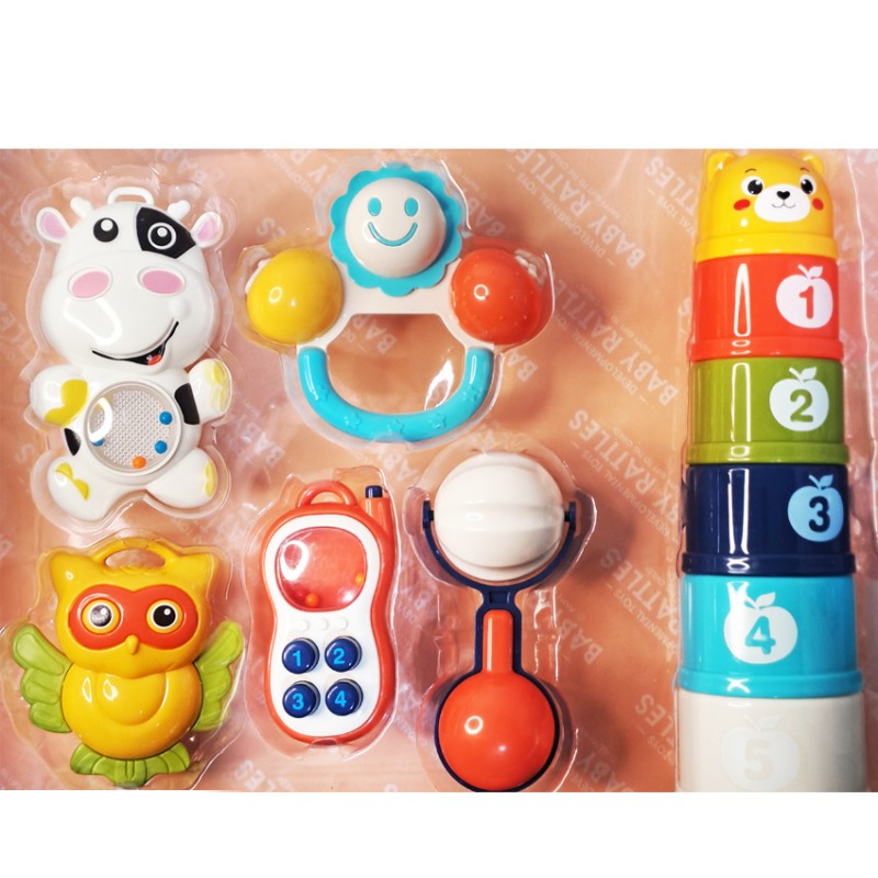 ست جغجغه 6 عددی به همراه برج هوش کد BM1004