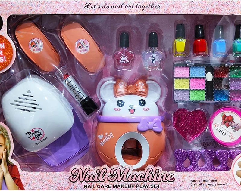 استمپر اسباب بازی ناخن دست و ست آرایشی اورجینال Nail salon play set 862