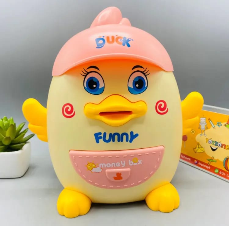 قلک اردکی رمزدار اثر انگشت – باتری‌خور مدل DUCK MONEY BOX