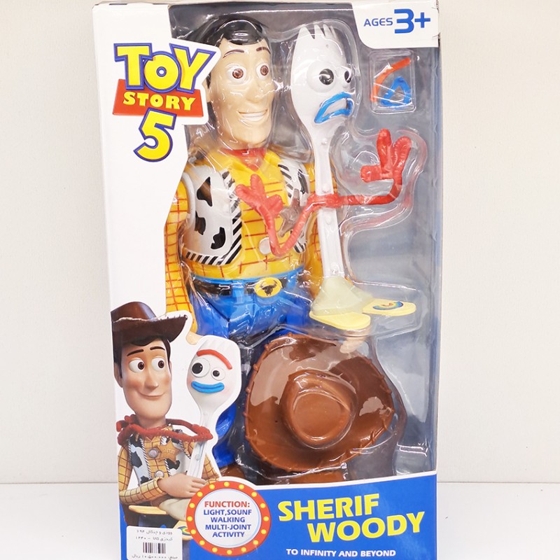 اسباب‌بازی وودی Sheriff Woody به‌همراه Forky – Toy Story