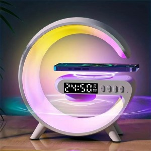 چراغ خواب مدل G63 مجهز به اسپیکر و شارژ وایرلس