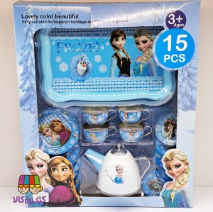 ست ظرف فلزی  ۱۵ تکه دخترانه ( 2 طرح )