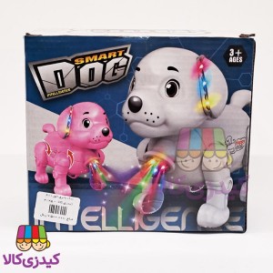 سگ موزیکال باتری‌خور چراغ‌دار مدل Smart Dog | متحرک و راه‌رونده